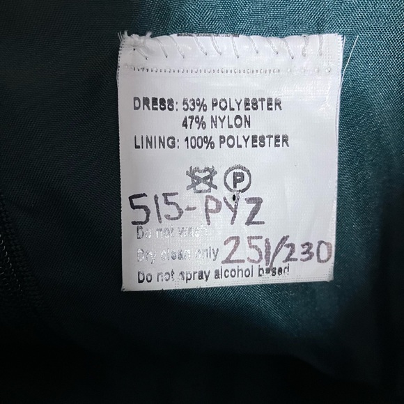 Women’s Prom/Formal Gown/Dress, Sz 12, Dk Green, Ruched Bodice, Strapless - Picture 9 of 9